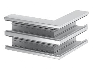 Vnější roh OBO GA-DA90210EL pro kanál Rapid 80, 90x210mm, Hliník, Alu eloxováno