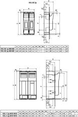 Pojistkový odpínač KVL-1 2p M10-M10 250A 690V AC/440V DC NH1 ETI 001690896