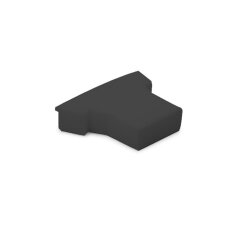 Záslepka KLUŚ FOLED-W pro AL profil, černá /24285/ ALUMIA C28013C07
