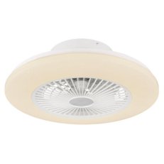 Stropní ventilátor TRAVO stříbrná LED 30W 230V 1800lm CCT 3000-6500K GLOBO 03628