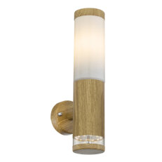 Venkovní svítidlo JAICY imitace dřeva 1xE27 15W/LED 1,2W 230V 3000K GLOBO 34070