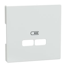 Centrální deska, Merten D-Life, pro 2xUSB, Lotus White    SCHNEIDER MTN4367-6035