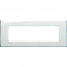BTICINO LIVINGLIGHT RÁMEČEK HRANATÝ 7MODULOVÝ MATNÁ BÍLÁ LNA4807KA