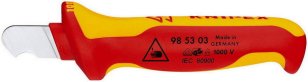 KNIPEX 985303 odplášťovací nůž do 1000V, stabilní pevná háková čepel AM-H