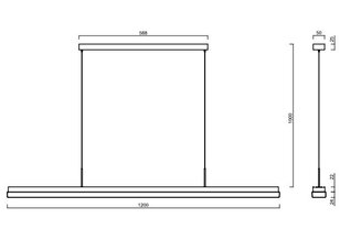 Závěsné svítidlo MATAR LE3 18W IP40 4K DALI PC černá OSMONT MAT60569