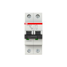 ABB S201MT-C2NA, 1 fázový jistič (1+N), 2A, C, 10kA, určeno pro drážní aplikace