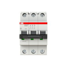 ABB S203MTR-Z0,5, třípólový jistič, 0,5A, Z, 10kA, určeno pro drážní aplikace