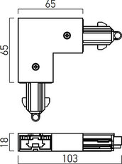 MINITRACK 1c L CONNECTION & LEFT-HAND PO