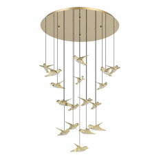Závěsné svítidlo PARATEBUENO 2 LED d780 mosaz 51W EGLO 390398
