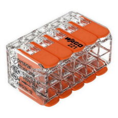 Páčková spojovací svorka 10x 0,14-4mm2 (CYA) WAGO 221-420