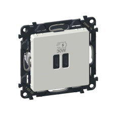 VALL DVOJ.NABÍJEČ. USB CC 30W BÍLÁ