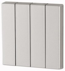 CWIZ-04/43 Kryt RF tlačítka 4x1/4 55x55mm 1-0 Stříbrná lesklá Eaton 173002