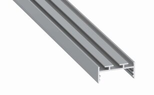 Přisazený hliníkový profil AL-PROFIL ARIA SILVER ANODIZED 1M GREENLUX GXLP2086