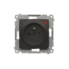 Zásuvka silová 1 násobná typ E (přístroj