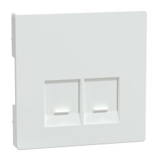 Centrální deska, Merten System D, RJ45, lotus white, lesklý plast MEG4572-6035