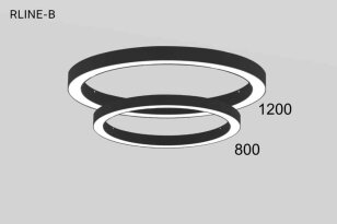 Závěsné svítidlo RLINE-B1/DI-IN 800  11500-5000/840 OP Z2/ZE1-1500 BLACK 2417230