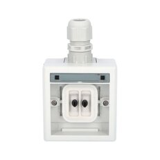 ATLAS 2K IP65 Tlačítko symbol 'zvonek' č.1/0 s vývodkou M20, na povrch, šedý