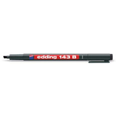 Permanentní pero se seříznutým hrotem 1,0mm/barva černá EDDING 143 B černá