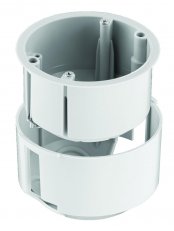 Krabice KUP 68-01DV 850°C dvouplášťová do stěn tř. hořlavosti A-C3, šedá