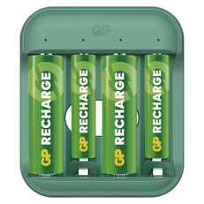 Nabíječka baterií B423, +2×AA GP 2100 mAh, +2×AAA GP 800mAh, GP BATTERIES B50439