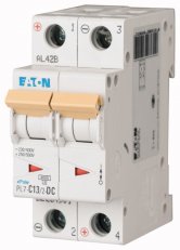 Jistič PL7-C13/2-DC-DC, char. C, 2-pólový, 10kA, 13A EATON 264901