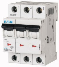 Jistič Eaton PL6-B13/3 (6kA) 13A 3-pólový 286588