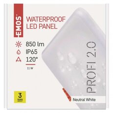 LED vestavné svítidlo VIXXO, čtvercové, bílé, 10W neu.b.,IP65 EMOS ZV2132