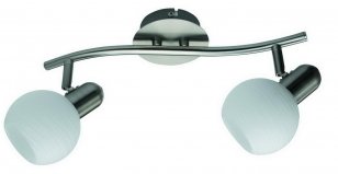 Aurel E14 2x 40W IP20 saténový chrom RABALUX 6342