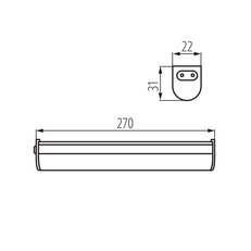 Lineární LED svítidlo LINUS LED 4W-NW (starý kód 14975), KANLUX 27590