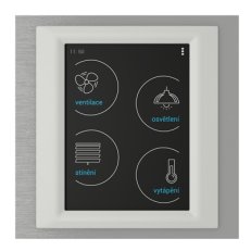 Ovládací dotyková jednotka, pro montáž do zdi RF Touch-B titan/ledová ELKO EP