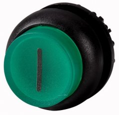 Eaton M22S-DRLH-G-X1 Prosvětlená ovládací hlavice, zvýšené, aretace, I zelená