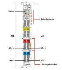 AS-Interface master světle šedá WAGO 750-655
