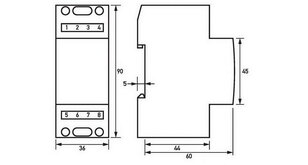 Zvonkový transformátor RK12 12V RK 12, 2 A/2 A/1,5A, 4 V/8 V/12V DOEPKE 09980033