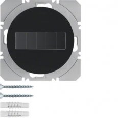 KNX RF tlačítko 1-násobné solární ploché quicklink R.1/R.3 černá lesk 85655131
