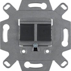 Datová zásuvka, 2x RJ 45, 8/8 pólová, FTP, Cat. 6A iso BERKER 4588