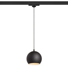 COPA pro tříokr. lištu černá sklo 230V E27 28W RENDL R13208