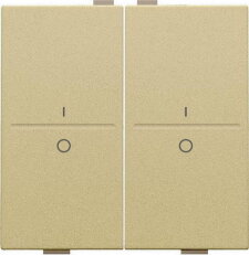BUS/RF kolébka 2x1/2 IO-GOLD COATED NIKO 221-00008