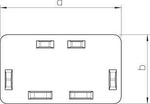 OBO WDK HE60060RW Koncový díl pro kanál WDK 60x60mm čistě bílá