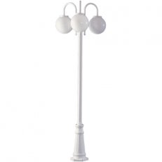 Sloupové svítidlo Bakchus sloup velký s ramenem 3 bílá 3x60W IP23 E27 916123/08