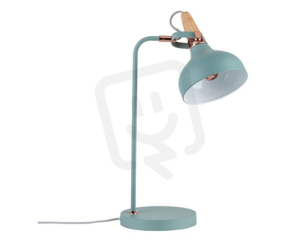 Stolní lampa Neordic Juna zelená/měď/dřevo 796.51 PAULMANN 79651