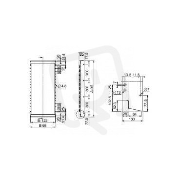 Schneider NSYCSH126 Samostatný modulární rám 1200x600