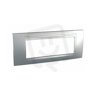 Unica Allegro Krycí rámeček šestimodulový, Aluminium SCHNEIDER MGU4.106.30