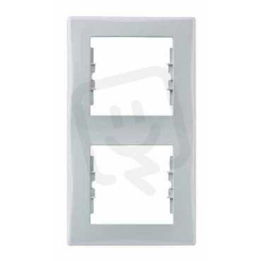 Sedna Rámeček dvojnásobný vertikální, Grey SCHNEIDER SDN5801133