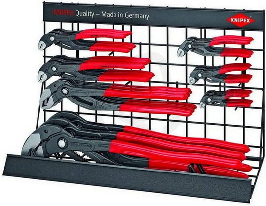 Sortiment Cobra v prodejním zobrazení prázdný KNIPEX 00 19 29 LE