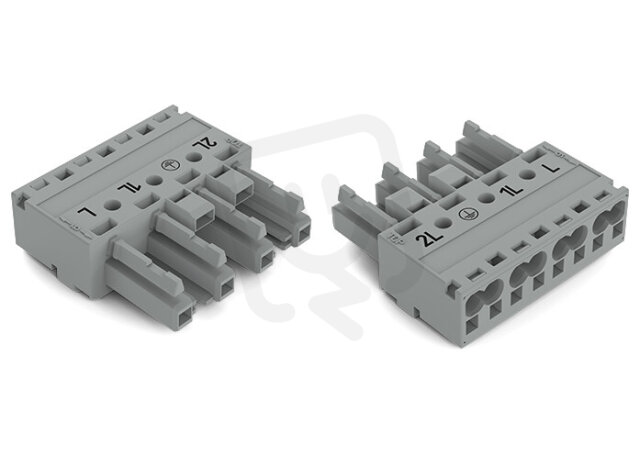 Zdířka 4pól. Kód. B šedá WAGO 770-244/064-000