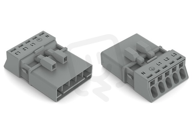Zástrčka 5pól. Kód. B šedá WAGO 890-255/060-000