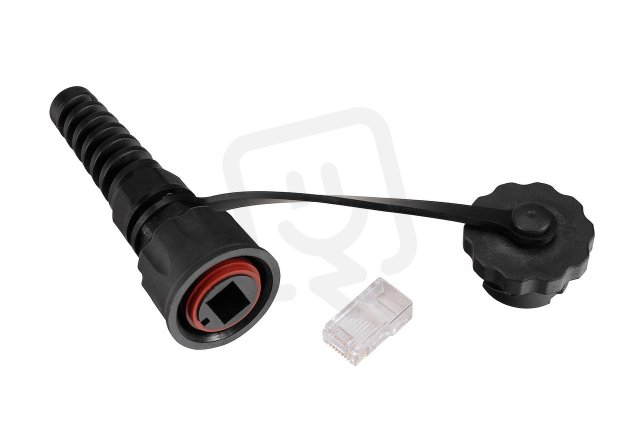 Průmyslový konektor CAT5E UTP RJ45 IP67 SOLARIX 40001010