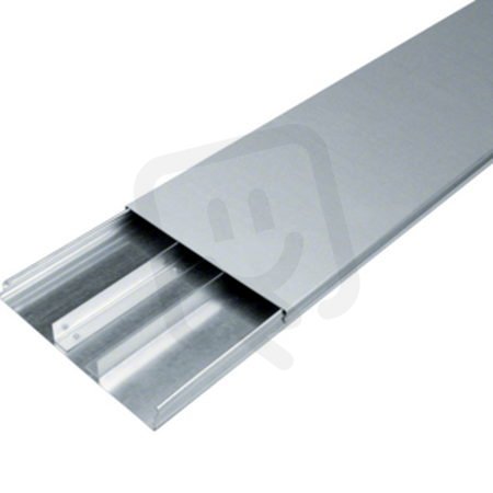 Podlahový kanál pro zalití do betonu s víkem, šířka 240mm výška 28mm 3-komorový