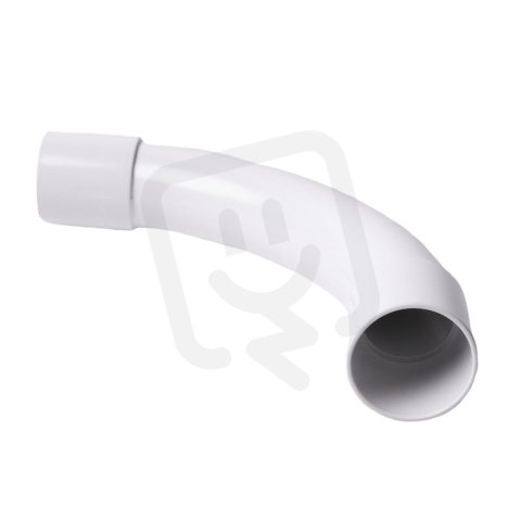 Koleno 90° pro tuhé elektroinstalační trubky PVC pr. 50 mm, bílé. KOPOS 4150_HB