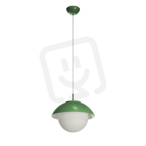 Závěsné svítidlo se skleněným stínidlem OSMONT LUKIDA ST2 10W IP40 E27 zelená